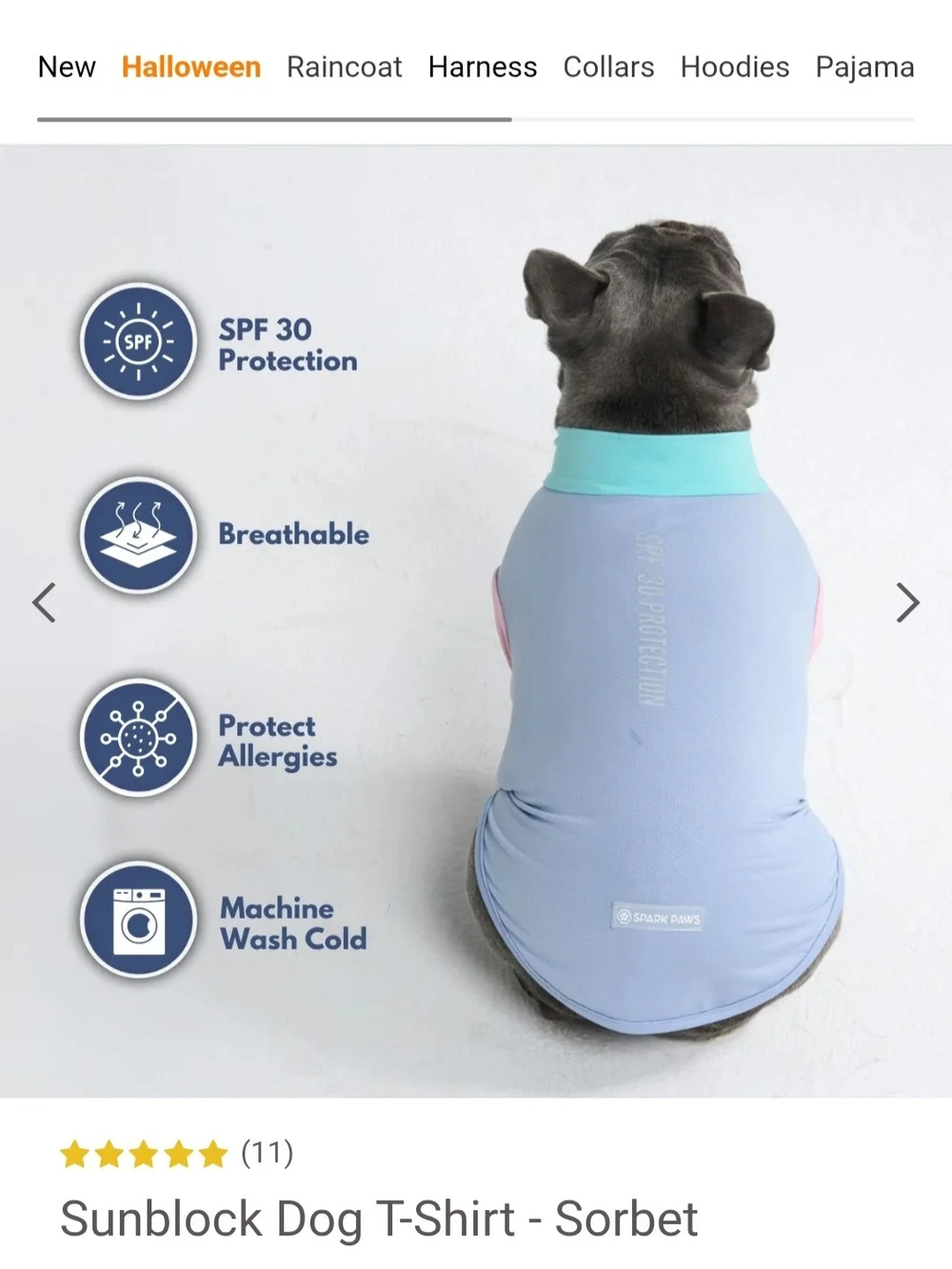 Spark Paws lightweight sun